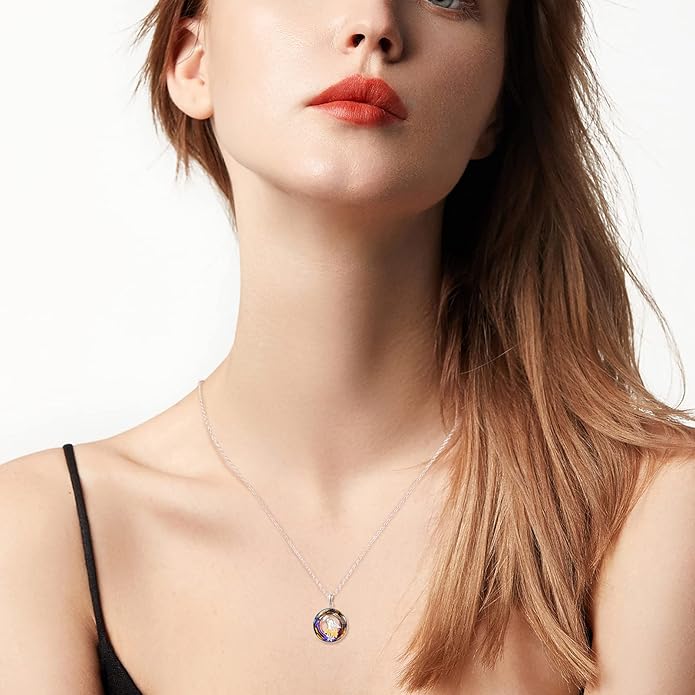 Dreamboat Sterling Silver Cat Necklace for Women Crystal Necklace Cute Animal Necklace Kitten Necklace Cat Pendant Friendship Cat Jewelry Gifts