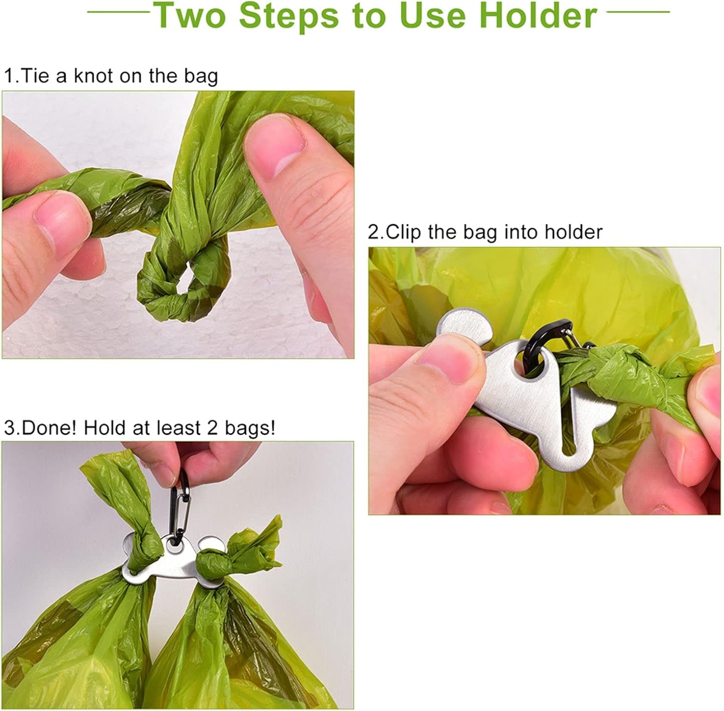 Dog Waste Bag Dispenser Pet Poop Bags Holder for Doggie Waste Bags Dispensers Soft Fabric Zipper Small Doggy Puppy Pouch for Leash Accessory Attachment with Carrier,Grey