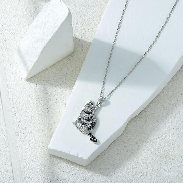 Cat Necklaces 13 Breeds of Cats Necklaces S925 Sterling Silver Cat Pendant for Women