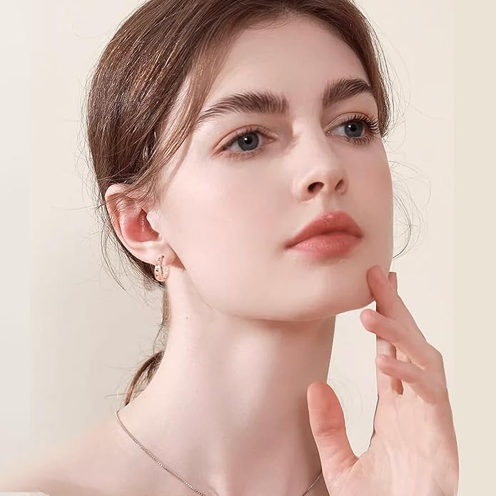 Paw Earrings 925 Sterling Silver Paw Hoop Earrings Cat Dog Jewelry Gifts for Women