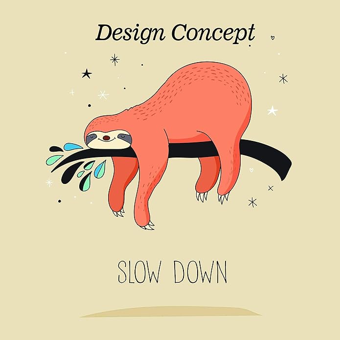 JUSTKIDSTOY Sloth Necklace Sterling Silver “Slow Down Be Happy” Slider Sloths Stuffed Animal Pendant Jewelry Charm Gifts for Women