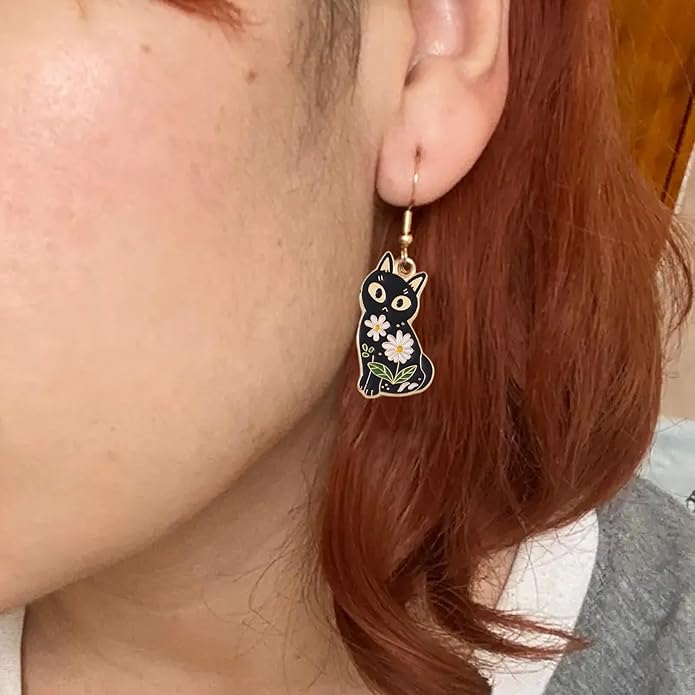 Cat Earrings for Women Trendy Stuff Mothers Day Gifts Funny Animal Stud Earrings Jewelry Gifts for Cat Lovers Birthday Christmas