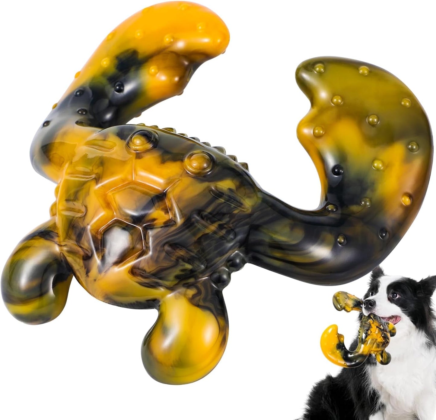 Durable Dog Chew Toy for Aggressive Chewers - Tough Nylon Bone for Medium Breeds, Interactive Teething Toy with Real Bacon Flavor, Keeps Dogs Busy, Christmas Birthday Gifts for Dogs