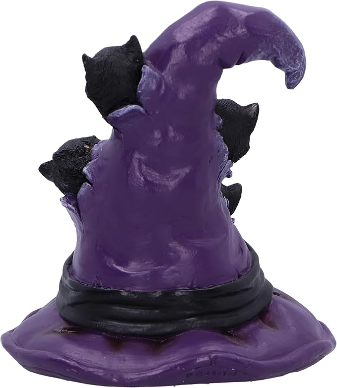 Nemesis Now Magical Mischief 14cm, Resin, Black, Cat Figure, Black Cat Ornament, Collectable Cat Giftware, Cast in The Finest Resin, Expertly Hand-Painted, 13cm, U6739A24
