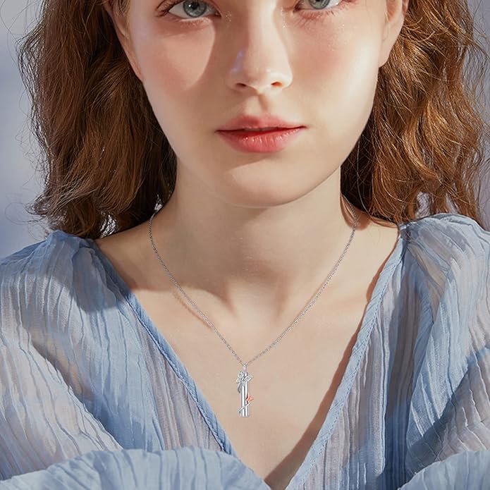 CUOKA MIRACLE Urn Necklace Ashes Sterling Silver Skull Urn Necklace Personalized Cremation Memorial Skull Ash Keepsake Pendant Cremation Jewelry