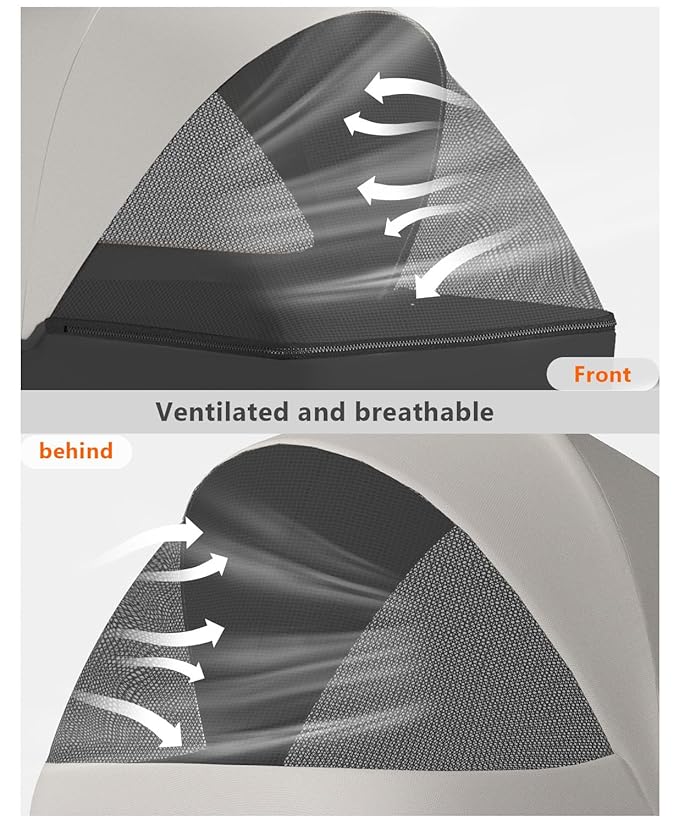 Pet Stroller with 4 Wheels for Small/Medium Pets,Travel Foldable Detachable Carrier for Dog Cat Cage Jogger Stroller, Rear Wheel Breaks, Storage Basket, Visible Mesh Weather Cover (Black)