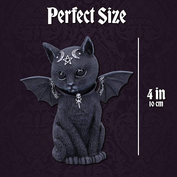 Nemesis Now Cult Cuties Adorable Occult Figurines, Bewitching Evil Spirit Creatures, Hand-Painted, Resin - Malpuss