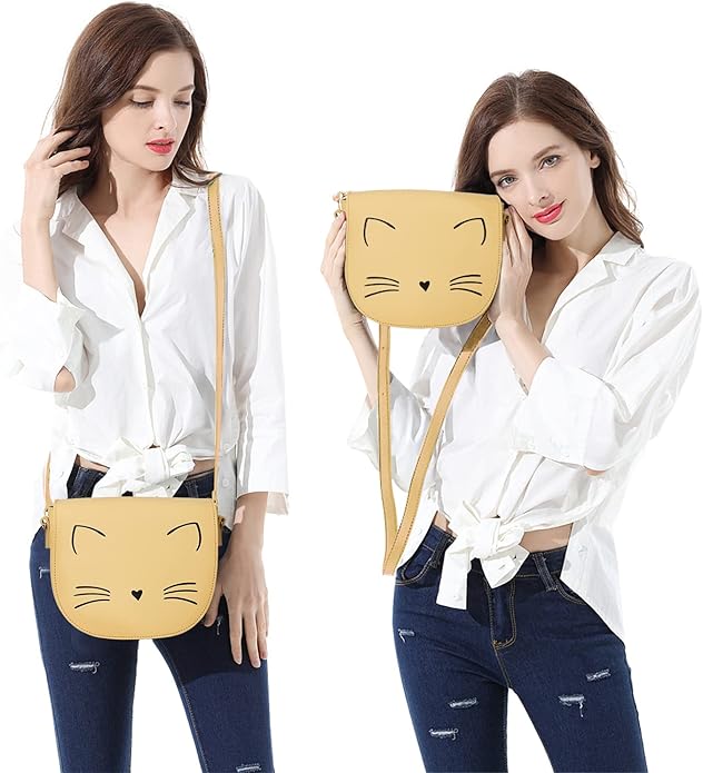 Gladdon Crossbody Bags for Teen Girls Small Fashion Preteen Purses Cat Birthday Gift for Girl