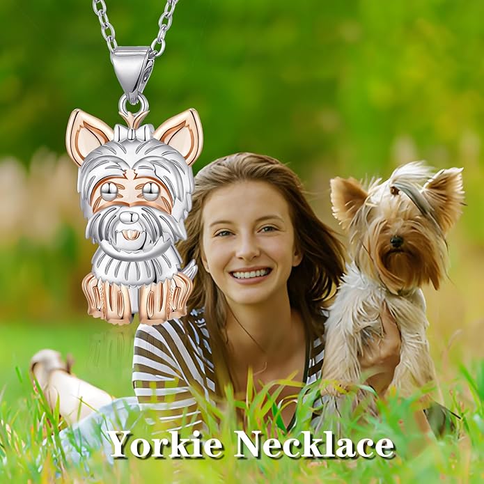 Penguin/Elephant/Frog Mushroom/Cat/Fox/Highland Cow/Axolotl/Yorkie Necklace Jewelry for Women Birthday Christmas Gifts