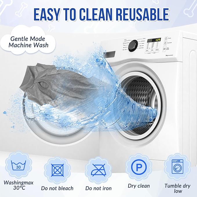 Lukovee Recovery Suit for Dogs, Onesie Surgery Recovery Suit for Female Male Dogs, Abdominal Wounds Cone E-Collar Alternative Prevent Licking Spay Recovery Suit (GY,XXL)