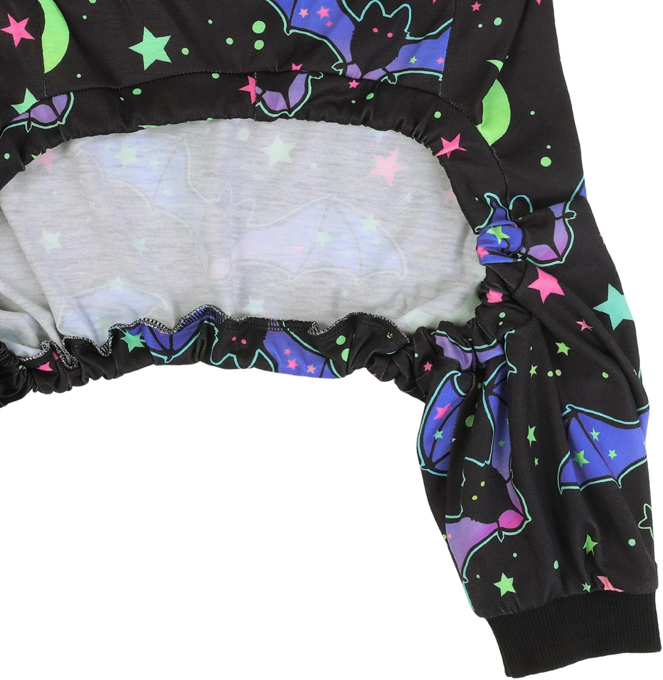 HDE Dog Pajamas One Piece Jumpsuit Lightweight Dog PJs Shirt for M-3XL Dogs Starry Bats - XL