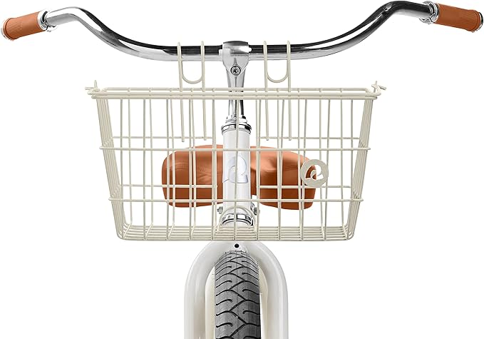 Retrospec Apollo-Lite Lift-Off Bike Basket - Detachable Steel Handlebar Basket with Carrying Handle for Commuting, Shopping & Beach Trips - 14.5in x 9.5in Weather-Resistant Biking Gear