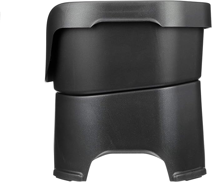 Neater Pet Brands Neater Feeder Deluxe Mess Proof Dog Bowls Elevated for Large Dogs Over 40 lbs, Made in USA, No Spill Raised Dog Food Bowl Stand Feeding Station, Food and Water Bowl Set, Black