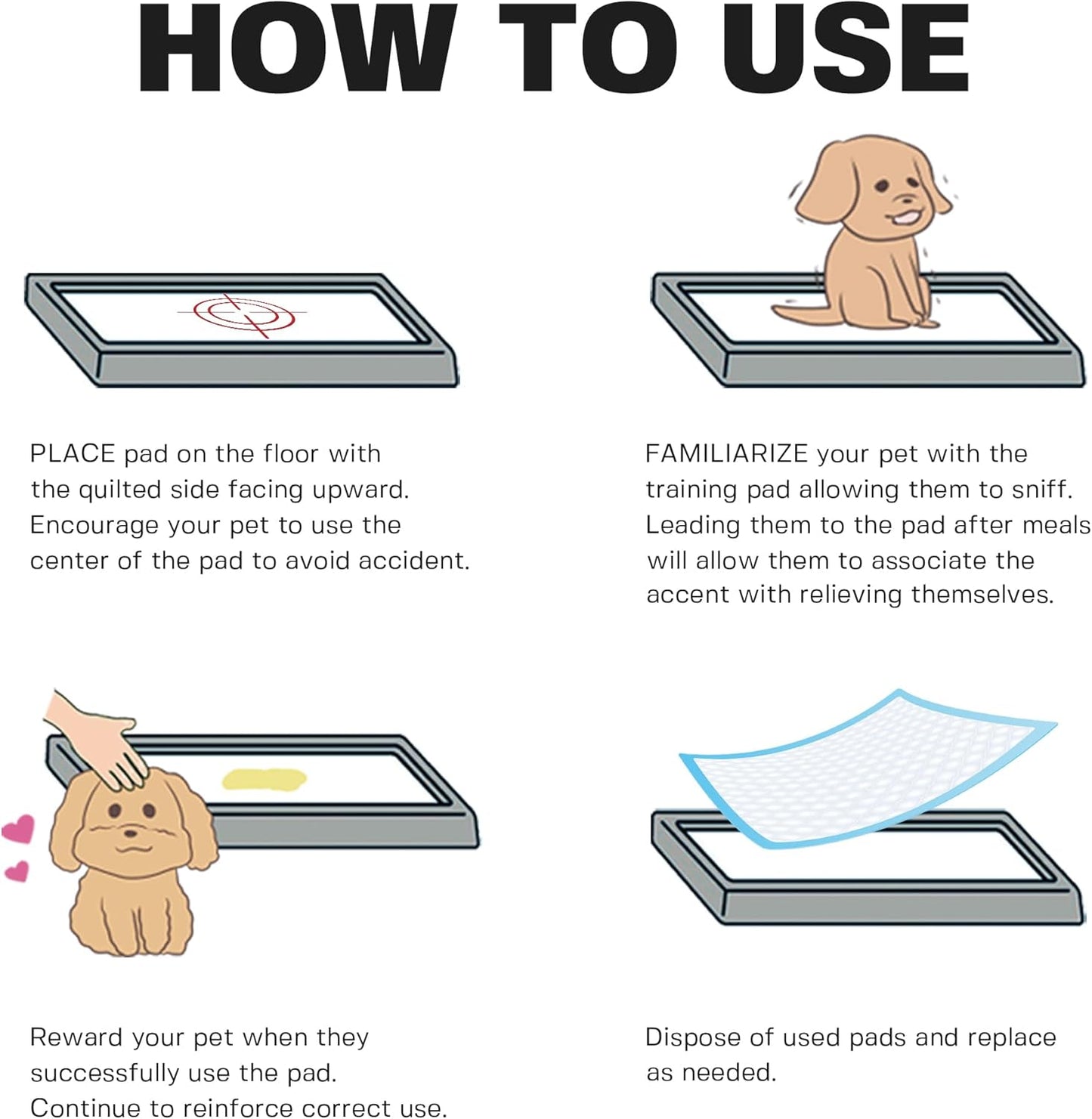 BV Small Puppy Pads 100 Count 17"x24" - Leak-Proof & Absorbent Pee Pads For Dogs with 6-Layer Design, Rapid Dry Sheet & Built-In Attractant - Dog Pad with Odor Control, Perfect for Puppies&Senior Dogs