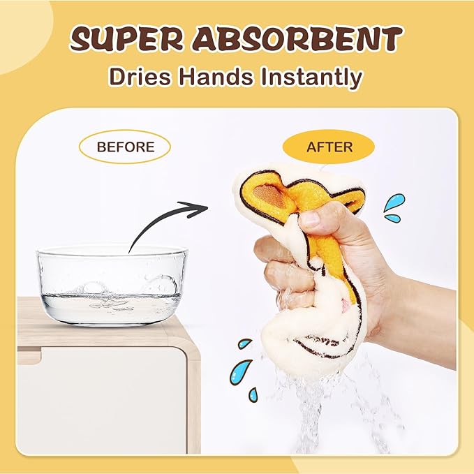 Cat Hand Towels Set for Bathroom: Gifts for Kids Teens Daughter Son Cat Lovers Cute Kitty Pattern Kitchen Towels Drying Your Hands Pads Hand Wiping Towels (1p)