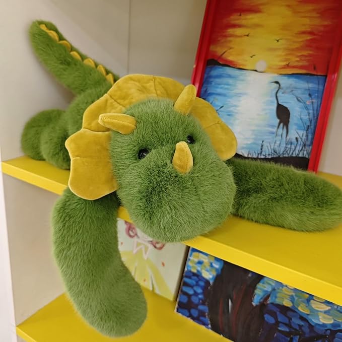 Ryttir 17.7" Chubbier Large Dinosaur Stuffed Animal,Soft Dinosaur Plush Stuffed Dinosaur Pillow for Kids and Adults - Perfect Christmas Décor Dinosaur Gifts for Cuddling and Room Decoration