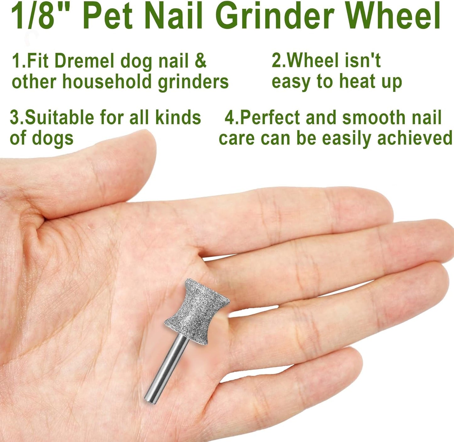 Diamond Dog Nail, 1/8'' Nail Tool for Dogs, for Animals Nail Care & Home Grinder Tools for Dogs