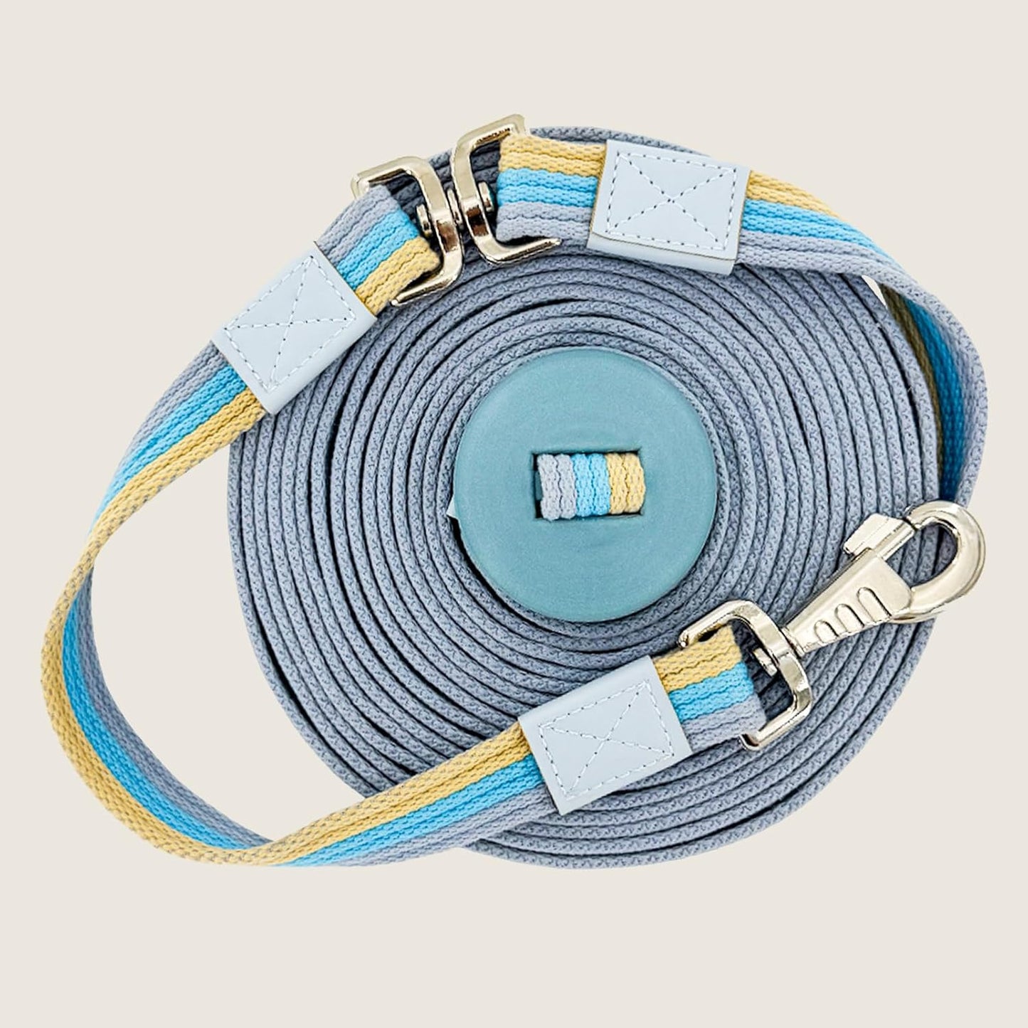 Lunge Line Polyester Cotton Lunge Line 25 Ft with EVA Stop Equine Lunge Line for Horses with Swivel Bolt Snap