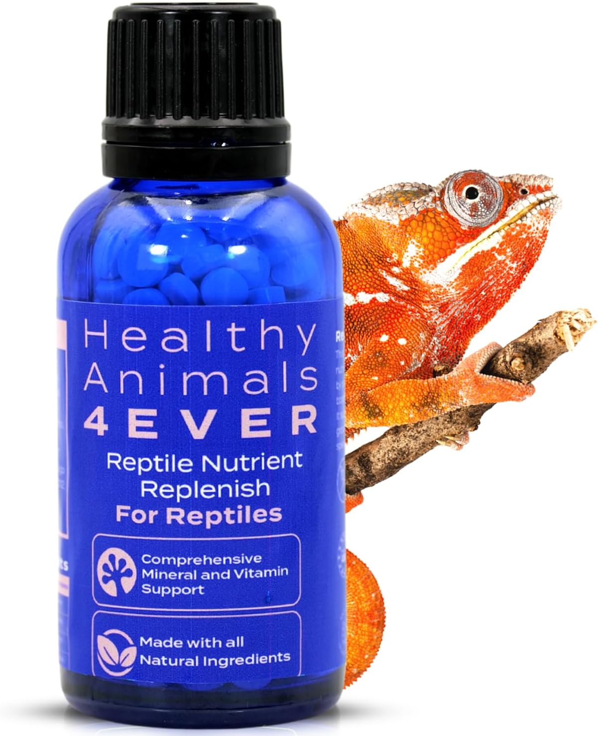 HA4E - Reptile Nutrient Replenish - Mineral & Vitamin Support for Balanced Nutrition, Skin Health, Growth & Vitality - 300 Tablets