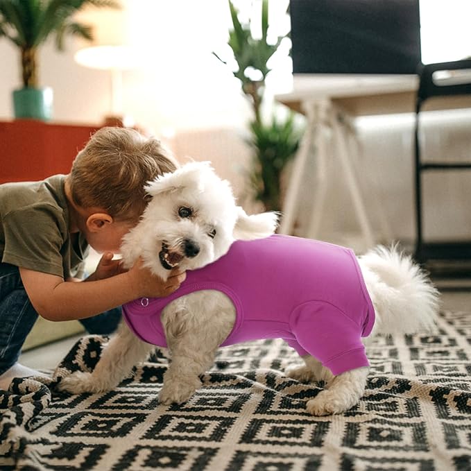 Nanaki Dog Wound Care Shirt, Dog Leg Sleeve To Stop Licking Rear Leg And Abdomen, Doggy Surgery Suit Female Spay,Doggy Onesie For Surgery Female Male, Pet Surgical Recovery Suit Pet Wound Heal Clothes