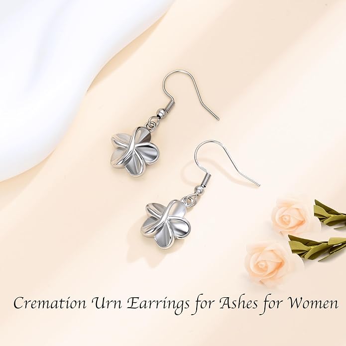 Flower Cremation Ashes Jewelry Cremation Necklace Memorial Locket for Ashes Keepsake Urn Pendants for Women/Men