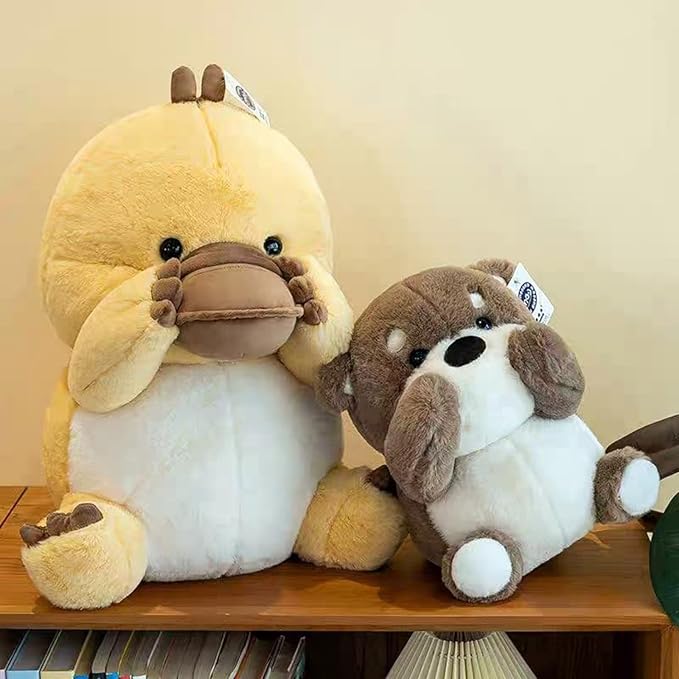 Ryttir 11.8" Chubbier Large Duck Stuffed Animal,Soft Duck Plush Stuffed Duck Pillow for Kids and Adults - Perfect Christmas Décor Duck Gifts for Cuddling and Room Decoration