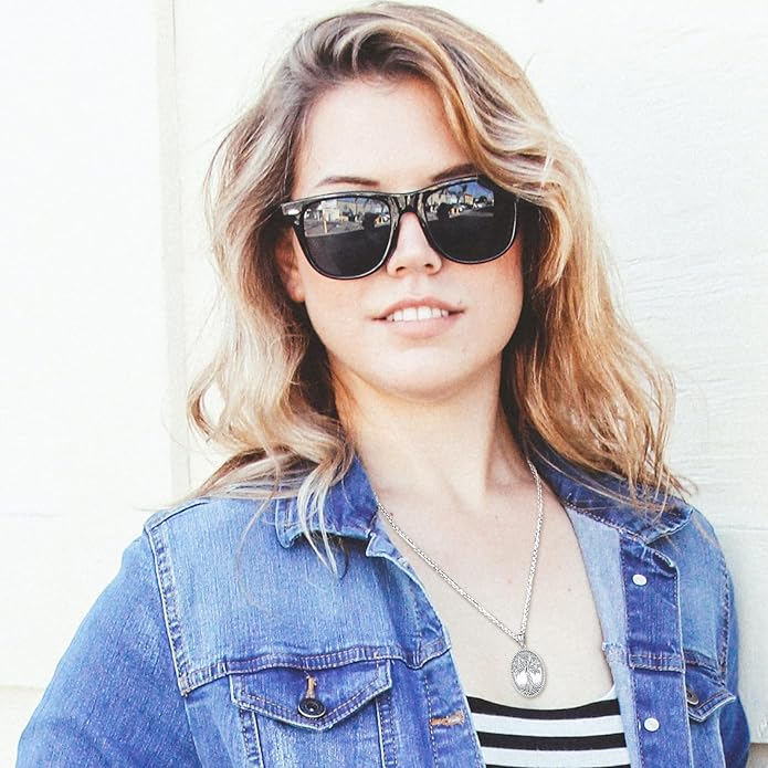 Picture Locket Necklace for Women Men Rose 14K Real Gold 925 Sterling Silver Jewelry Heart Locket Necklace that Holds Pictures Tree of Life Viking Wolf Celtic Knot St Christopher St Michael Pendant