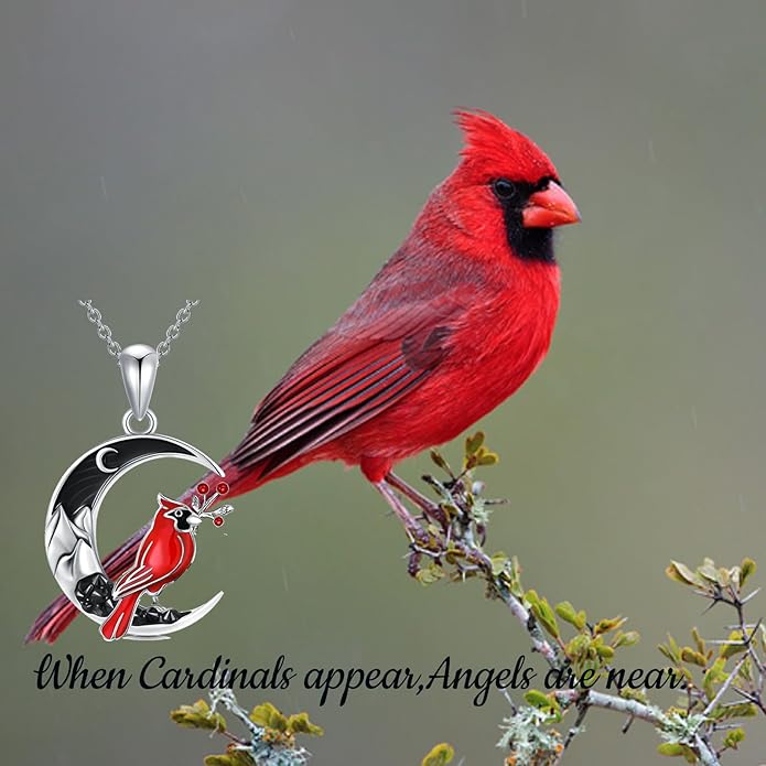 Gothic Jewelry Bat/Cat/Wolf/Dragon/Owl/Fox/Spider/Sun Pendant Sterling Silver Crescent Moon Necklace for Women Girls Black Jewelry Gifts