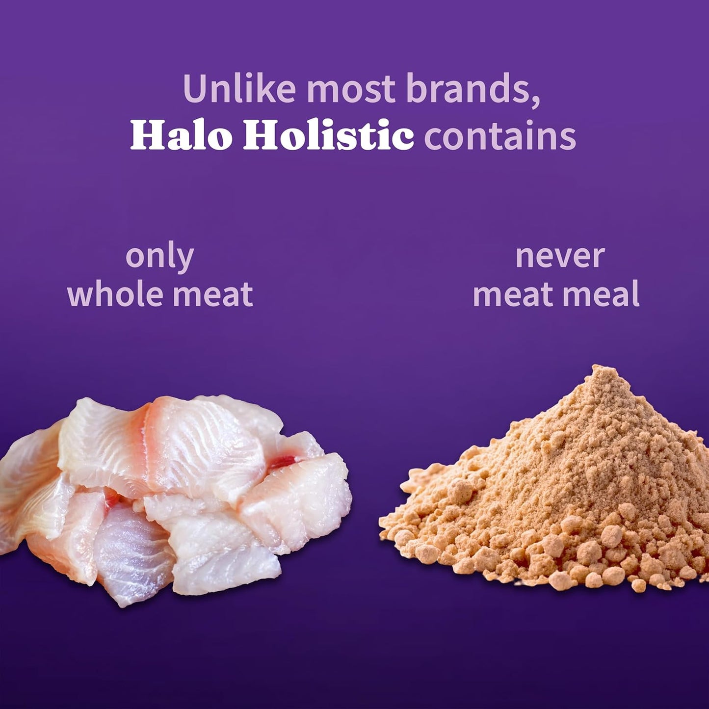 Halo Holistic Cat Food Wild Caught Salmon & Whitefish Formula, Healthy Grains Dry Cat Food, For Sensitive Stomach Support, Kibble for Adult Cats, 3 lb Bag