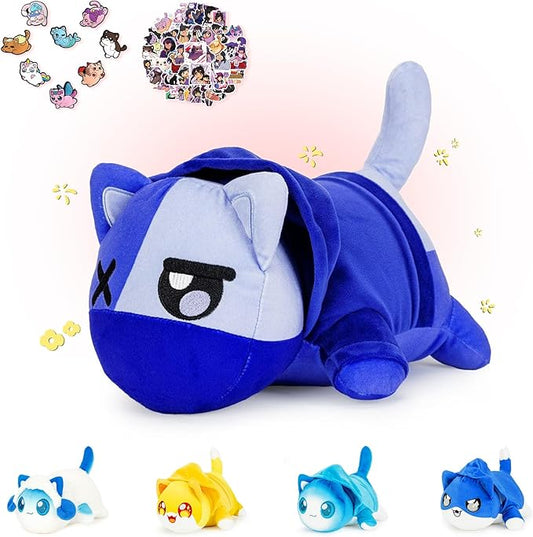 KOWSI Zane Cat Plush Toys Blind Box Cat Plush Series-100% Polyester Embroidery Plush Pillow-Cute Popular Cat Plush Collectibles (Zane Cat Plush)