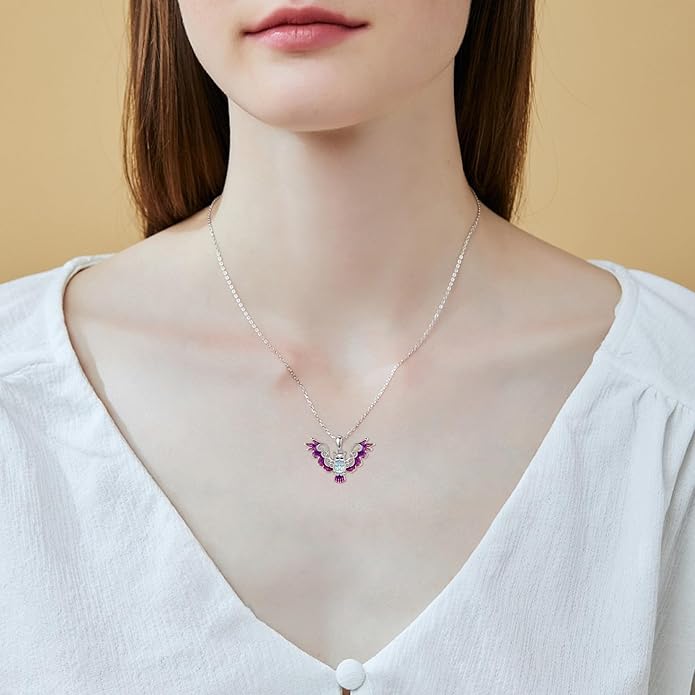 Eagle/Moth Necklace Sterling Silver Eagle Jewelry Eagle Gifts for Women Girls