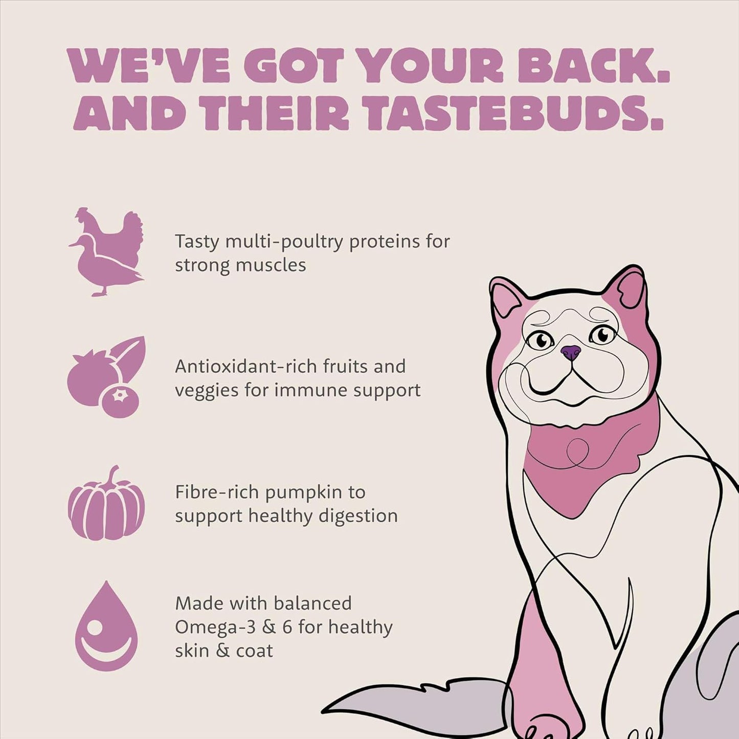 Meadow Roast, Dry Cat Food, Chicken Meal and Duck Meal Adult Recipe with Grains, 12 lb Bag