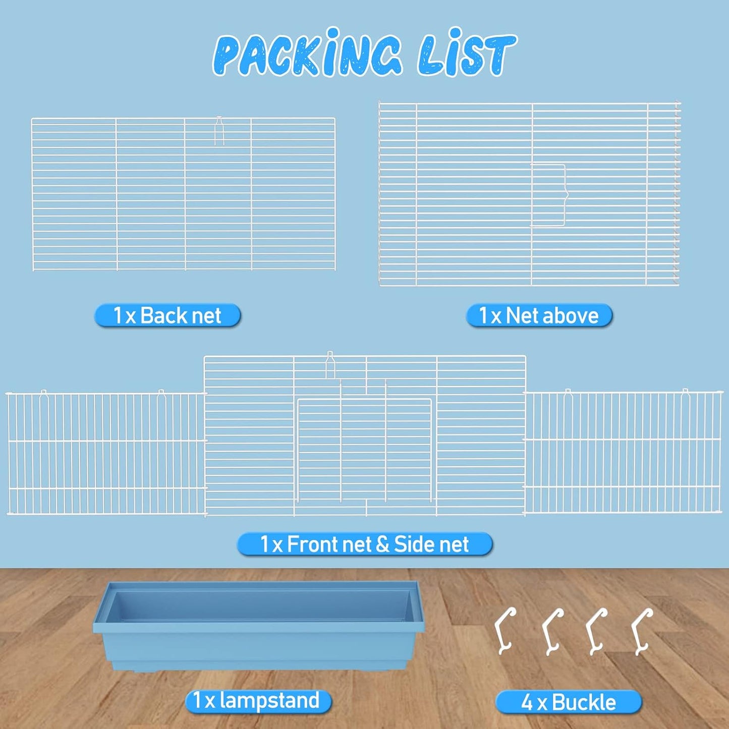 Hamster cage for Hamsters, Gerbils, mice, Rats, Small Guinea Pigs and Other Small Animals.