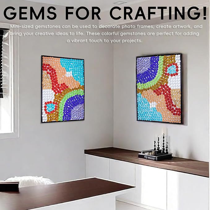 Mini Flat Glass Marbles, 2 LB Mix Color Glass Beads~300PCS for Vases, Floral Bottom Mancala Gems Pebbles Fish Tank Rocks for Table Scatter Aquarium,Vase Fillers,Home Decorative Art Craft(0.5"~0.7")