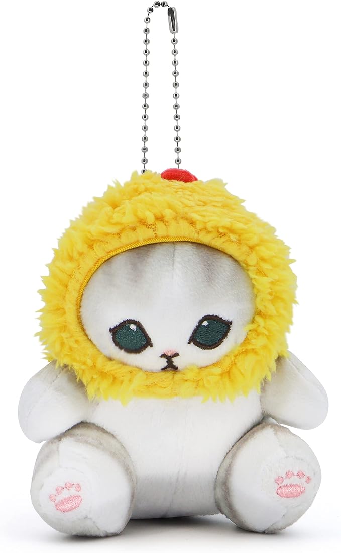 Kawaii Shark Cat Plush Toy Stuffed Animal Doll, Soft Pillow for Boys & Girls (Fried Shrimp Cat, 13cm/5.1in)