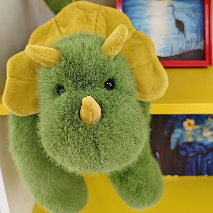 Ryttir 17.7" Chubbier Large Dinosaur Stuffed Animal,Soft Dinosaur Plush Stuffed Dinosaur Pillow for Kids and Adults - Perfect Christmas Décor Dinosaur Gifts for Cuddling and Room Decoration