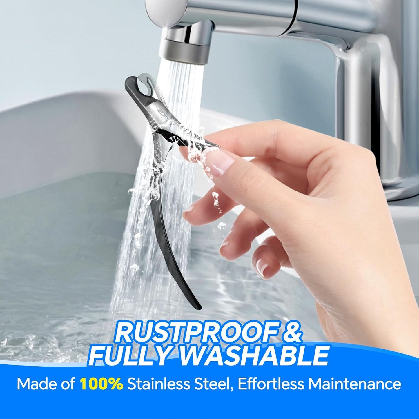 Dog Cat Nail Clippers for Dog Cats, Professional Stainless Steel Pet Nail Trimmers, Sharp & Safe with Ergonomic Handle, Built-in Nail File