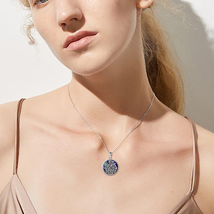 TIGER RIDER Urn Necklace for Ashes for Women 925 Sterling Silver Cremation Jewelry for Ashes