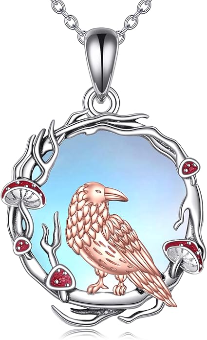 YAFEINI Animal Necklace Sterling Silver Moonstone/Turquoise/Abalone Shellfish Pendant Animal Necklace Cute Animal Jewelry Birthday Gifts Woman