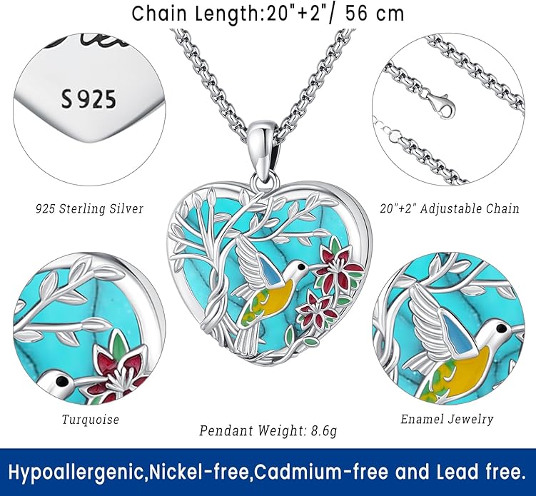 Picture Locket Necklace for Women Men Rose 14K Real Gold 925 Sterling Silver Jewelry Heart Locket Necklace that Holds Pictures Tree of Life Viking Wolf Celtic Knot St Christopher St Michael Pendant