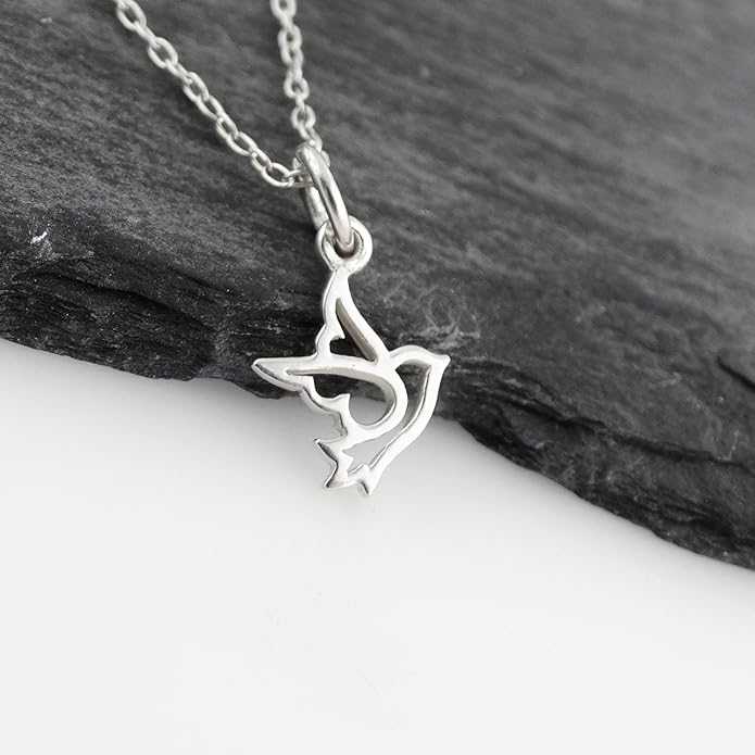 FashionJunkie4Life Sterling Silver Bird Pendant Necklaces for Women
