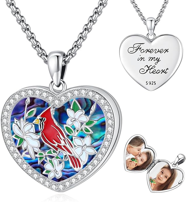 Picture Locket Necklace for Women Men Rose 14K Real Gold 925 Sterling Silver Jewelry Heart Locket Necklace that Holds Pictures Tree of Life Viking Wolf Celtic Knot St Christopher St Michael Pendant