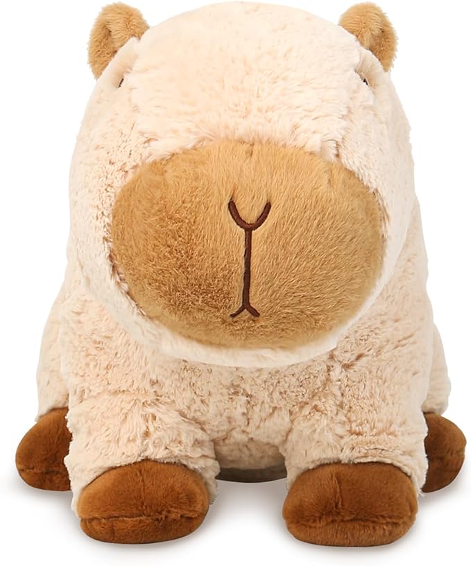 Cute Capybara Plush Pillows Kawaii Soft Capybara Stuffed Animals Capybara Plushie Birthday for Kids(13.7in)