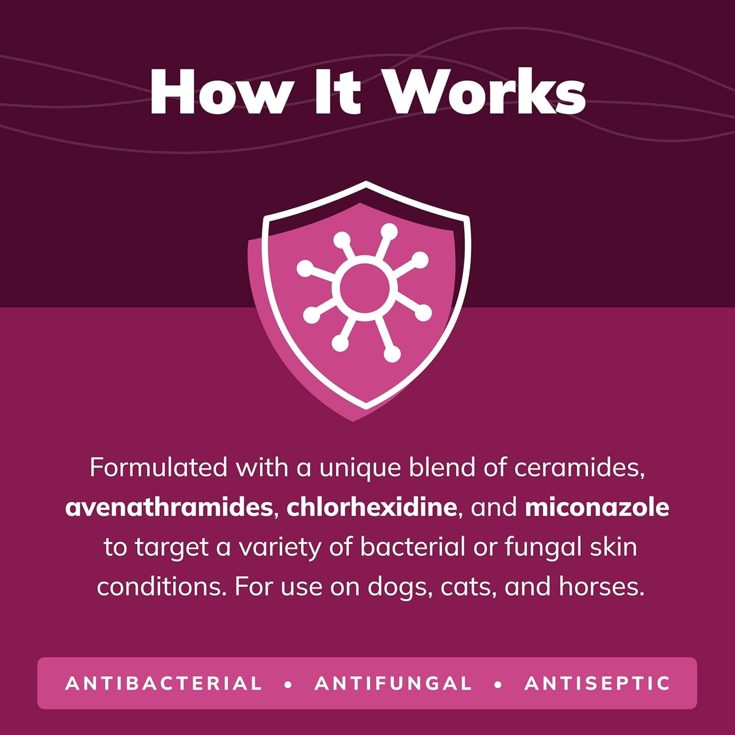 CeraSoothe® CHX+MC Antiseptic Shampoo 8oz