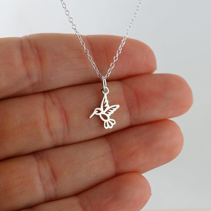 FashionJunkie4Life Sterling Silver Bird Pendant Necklaces for Women