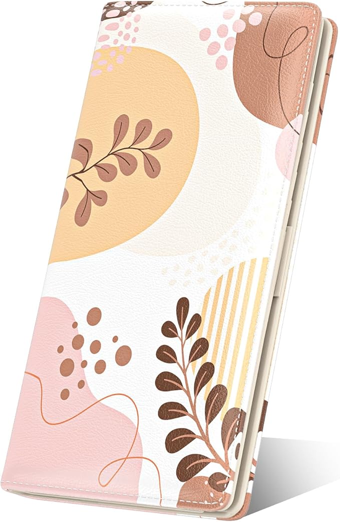 Nipichsha Womens Wallet, RFID Slim Wallets for Women, Thin Ladies Credit Card Holder Purse, Cute Leather Bifold Clutch Billfold with 11 Card Slots & ID Window, Tropical Leaf