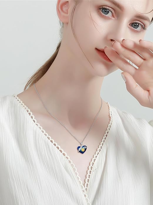 Dorunmo Animal Necklace 925 Sterling Silver Owl/Sloth/Axolotl/Dolphin Necklace Celtic Knot Pendant Birthday Anniversary Animal Jewelry for Women Friends Animals Lover