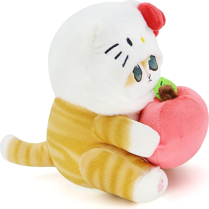 Kawaii Shark Cat Plush Toy Stuffed Animal Doll, Soft Pillow for Boys & Girls (Cat-A, 20cm/7.8in)