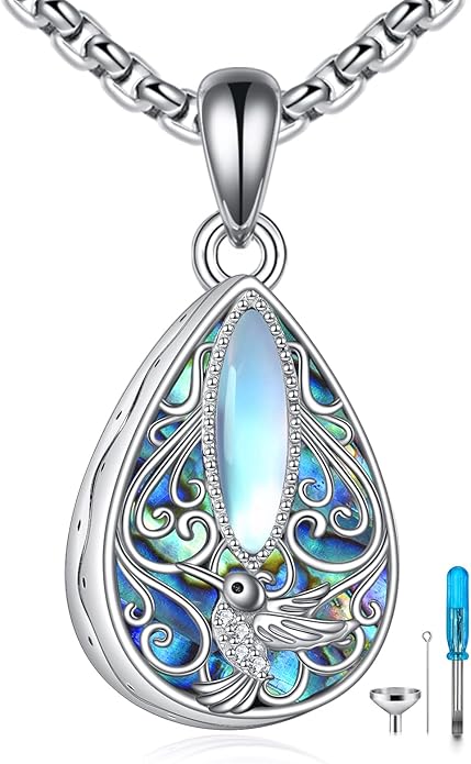 Tree of Life Urn Necklaces for Ashes 925 Sterling Silver Tree of Life Crystal Cremation Jewelry for Ashes Memory Jewelry for Women Men