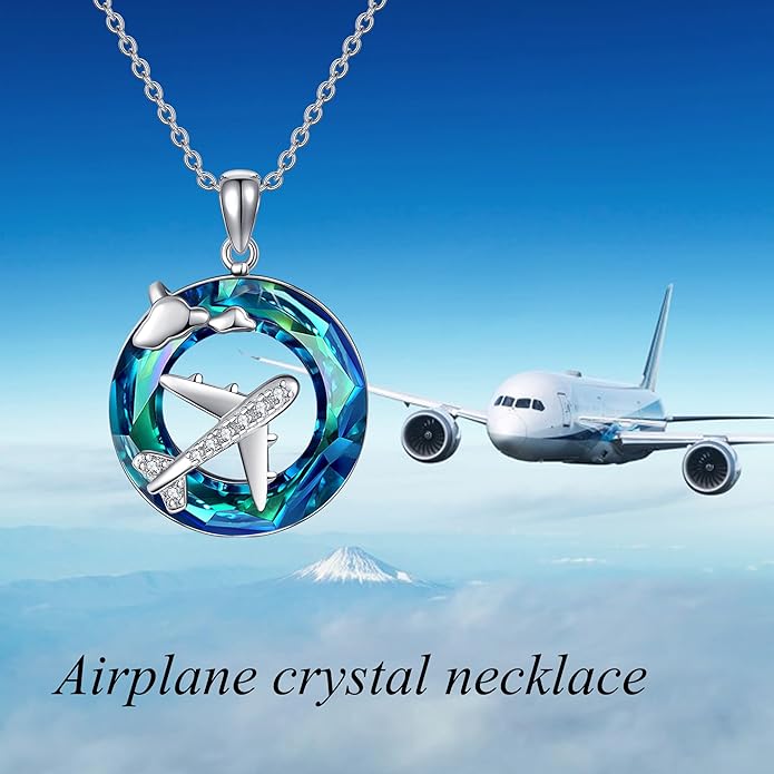 MONGAS Fairy/Airplane/Cello/Dog Cat/Unicorn Necklace Sterling Silver Fairy/Airplane/Cello/Dog Cat/Unicorn Jewelry for Women